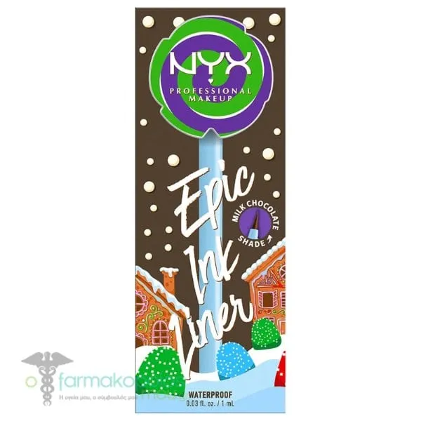 NYX PROFESSIONAL MAKE UP Epic Ink Liner Waterpoof Eyeliner Lollipop, 1ml - 02 Milk Chocolate