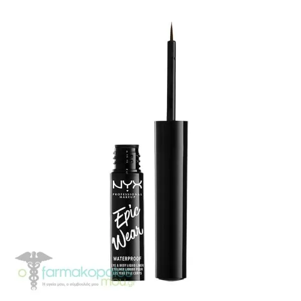 NYX PROFESSIONAL MAKE UP Epic Wear Waterproof Liquid Liner, 3,5ml - 02 Brown