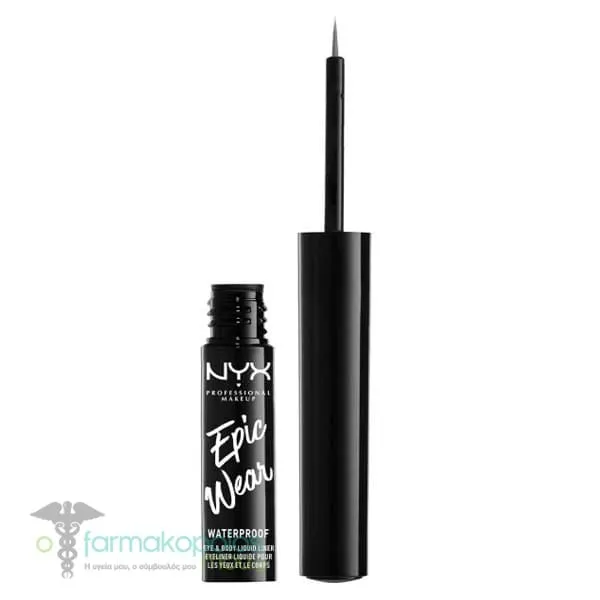 NYX PROFESSIONAL MAKE UP Epic Wear Waterproof Liquid Liner, 3,5ml - 02 Gunmetal