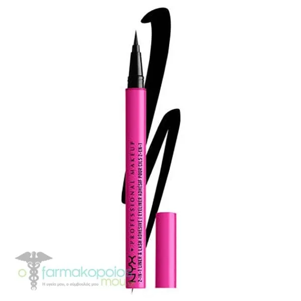 NYX PROFESSIONAL MAKE UP Jumbo Lash! 2-in-1 Liner & Lash Adhesive, 1ml - Baddest Black