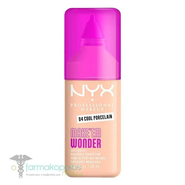 NYX PROFESSIONAL MAKE UP Makeem Wonder Matte Foundation, 30ml