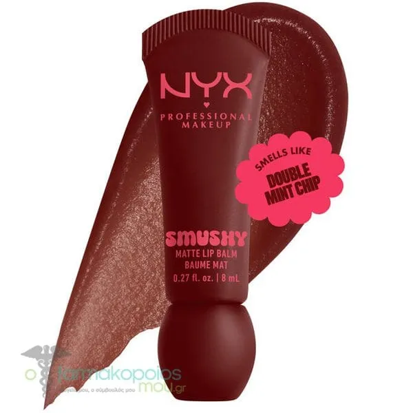 NYX PROFESSIONAL MAKE UP Smushy Matte Lip Balm, 8ml - Smudge Fudge