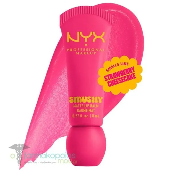 NYX PROFESSIONAL MAKE UP Smushy Matte Lip Balm, 8ml - Sweet Smack