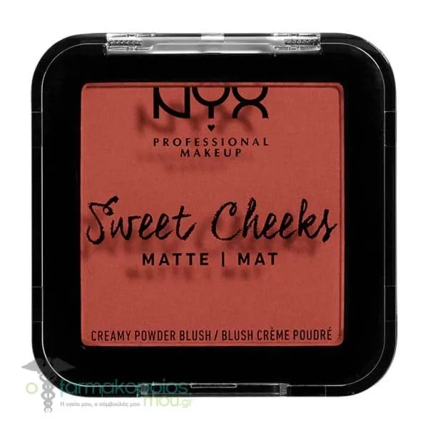 NYX PROFESSIONAL MAKE UP Sweet Cheeks Creamy Powder Blush Matte, 5gr - Summer Breeze
