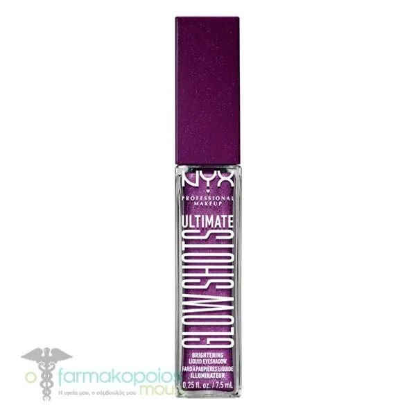 NYX PROFESSIONAL MAKE UP Ultimate Glow Shots Liquid Eyeshadow, 7.5ml - Feelin Grape