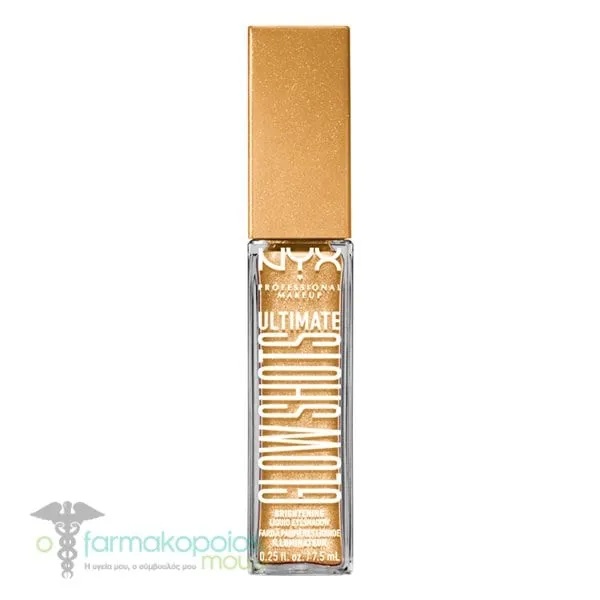 NYX PROFESSIONAL MAKE UP Ultimate Glow Shots Liquid Eyeshadow, 7.5ml - Glitzy Guava