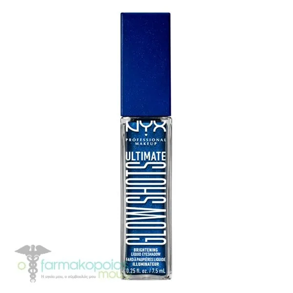 NYX PROFESSIONAL MAKE UP Ultimate Glow Shots Liquid Eyeshadow, 7.5ml - Blueberry Bank