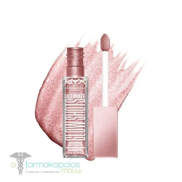 NYX PROFESSIONAL MAKE UP Ultimate Glow Shots Brightening Liquid Eyeshadow, 7.5ml - Grapefruit Glow
