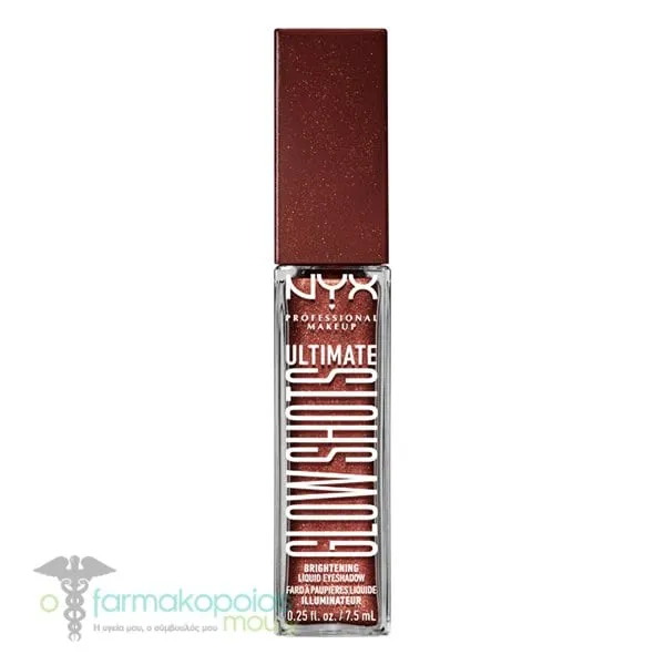 NYX PROFESSIONAL MAKE UP Ultimate Glow Shots Liquid Eyeshadow, 7.5ml - Six Figs