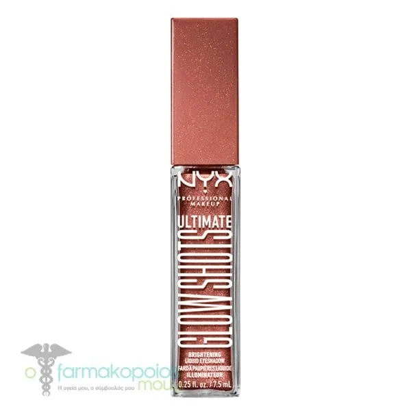 NYX PROFESSIONAL MAKE UP Ultimate Glow Shots Liquid Eyeshadow, 7.5ml - Pear Prize