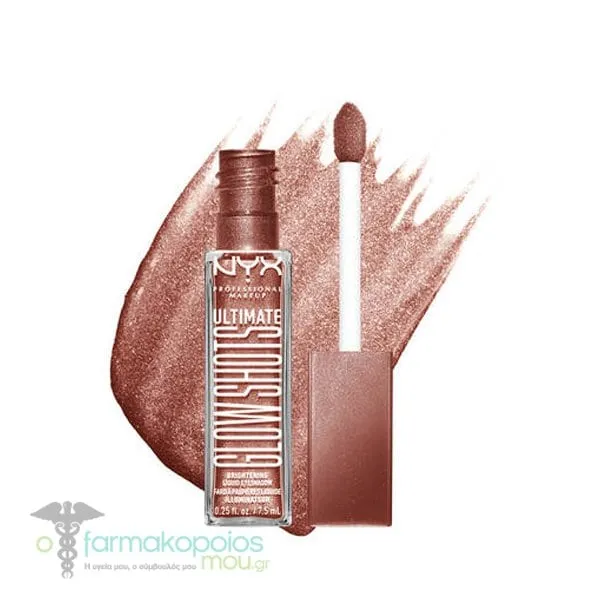 NYX PROFESSIONAL MAKE UP Ultimate Glow Shots Brightening Liquid Eyeshadow, 7.5ml - Mango Moment