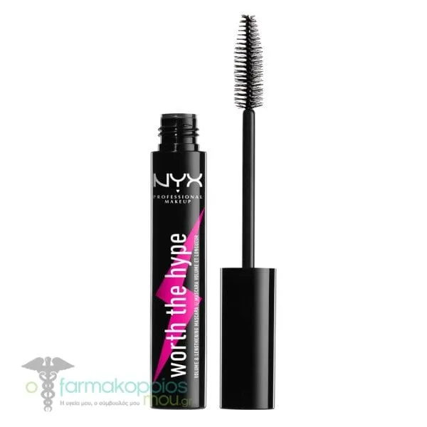 NYX PROFESSIONAL MAKE UP Worth The Hype Waterproof Mascara, 7ml - BLACK