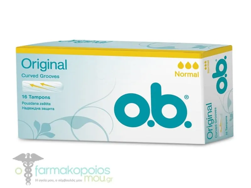 OB Original Normal Ταμπόν Μεσαίας Ροής, 16 τεμάχια
