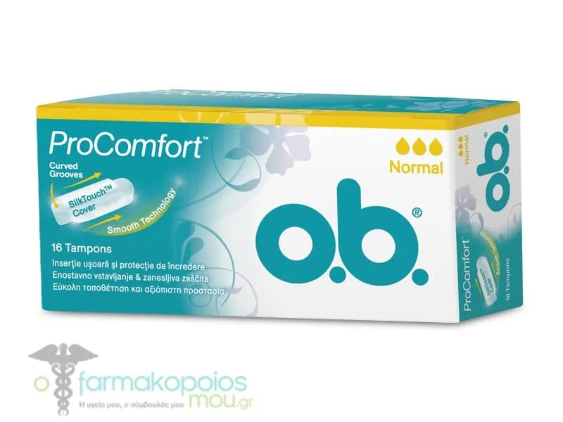 OB ProComfort Normal Ταμπόν Μεσαίας Ροής, 16 τεμάχια