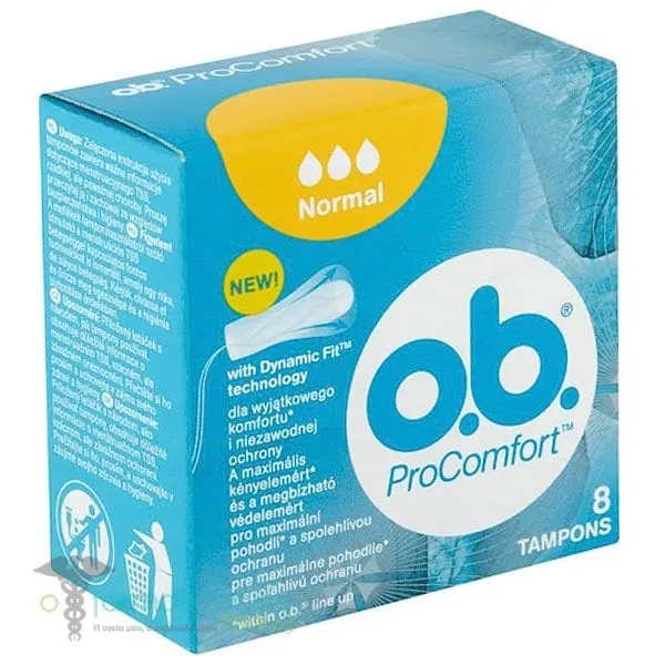 OB ProComfort Normal Ταμπόν, 8 τεμάχια