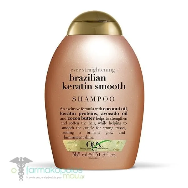 OGX Brazilian Keratin Smooth Shampoo, 385ml