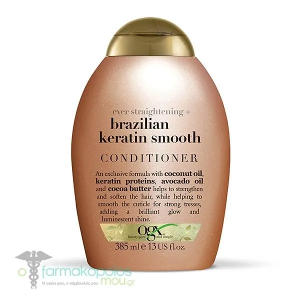 OGX Brazilian Keratin Smooth Conditioner, 385ml