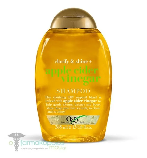 OGX Apple Cider Vinegar Clarify &amp; Shine Shampoo, 385ml
