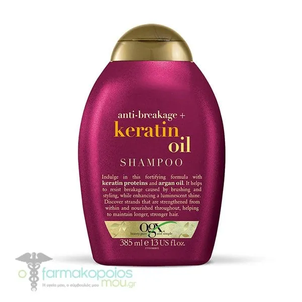 OGX Keratin Oil Anti-Breakage Shampoo, 385ml