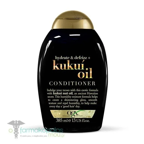 OGX Kukui Oil Hydrate & Defrizz Conditioner, 385ml