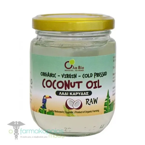 Ola Bio Βιολογικό Λάδι Καρύδας, 200ml