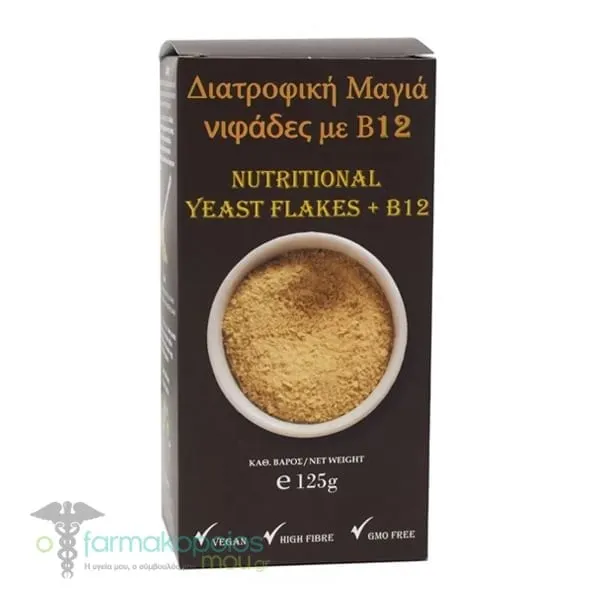 Ola Bio Διατροφική Μαγιά με B12, 125g
