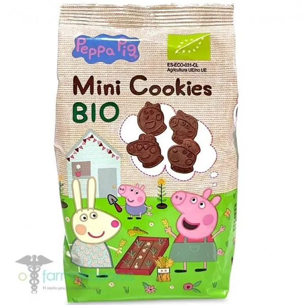 Ola bio Mini Cookies Peppa Pig Tasty Cocoa, 100gr