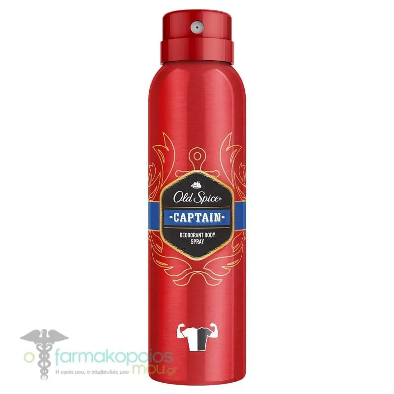 Old Spice Captain Spray Deodorant, 150ml