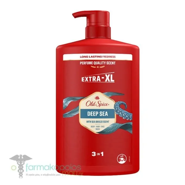 Old Spice Deep Sea Shower Gel & Shampoo XL 3-in-1, 1000ml