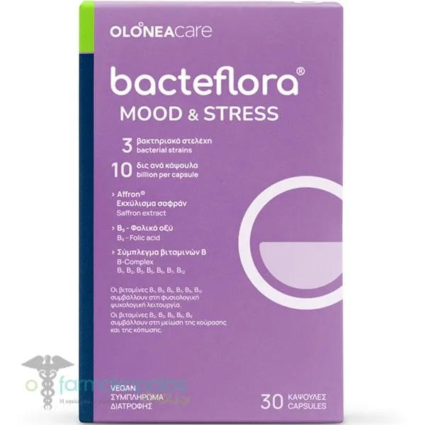 Olonea Bacteflora Mood & Stress, 30caps