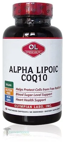 Olympian Labs Alpha Lipoic Acid Co Q10, 60caps