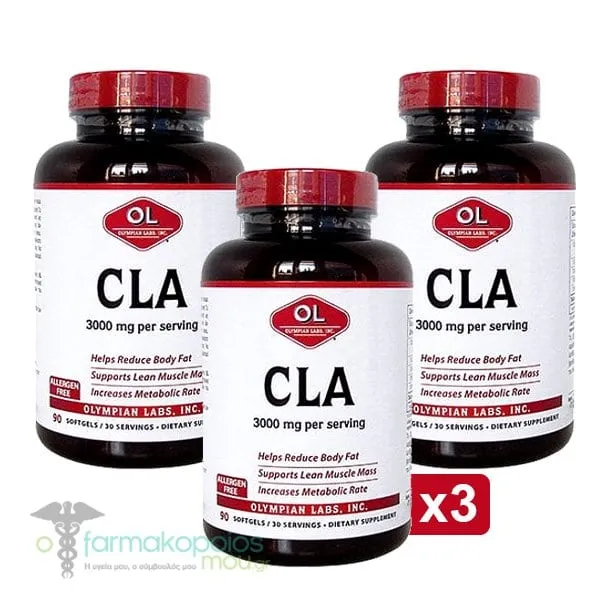 Olympian Labs CLA 3000mg, 3 x 90 softgels