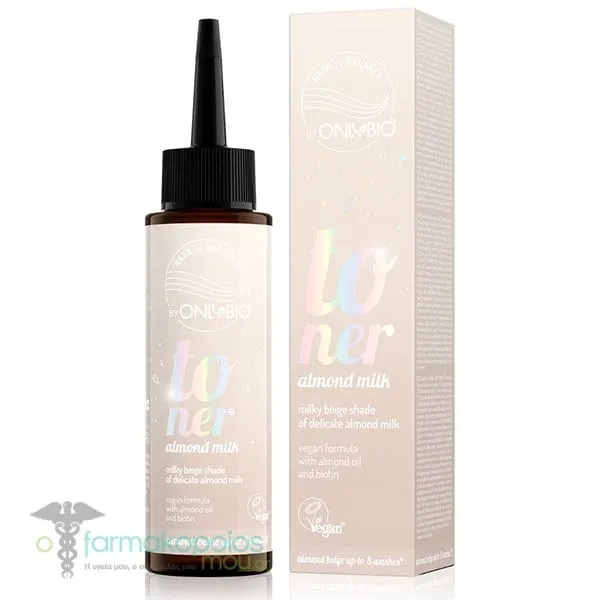 OnlyBio Toner Almond Milk Χωρίς Αμμωνία, 100ml