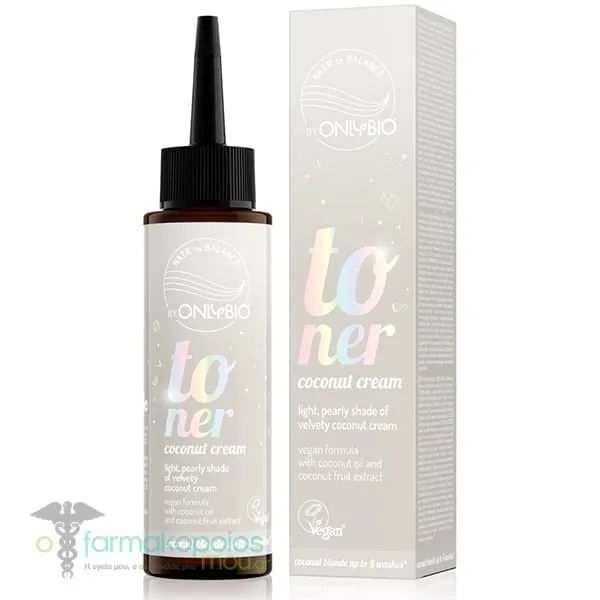 OnlyBio Toner Coconut Cream Χωρίς Αμμωνία, 100ml