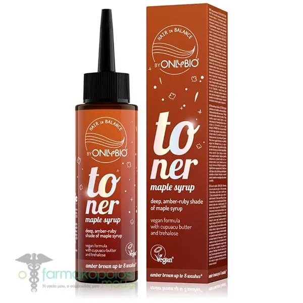 OnlyBio Toner Maple Syrup Χωρίς Αμμωνία, 100ml
