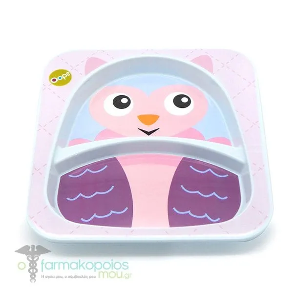 Oops 2-Section Plate Owl 6m+, 1pc