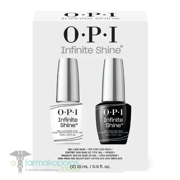 O.P.I Infinite Shine Duo Pack with Gel-Like Base & Top Coat, 2x15ml, 1set