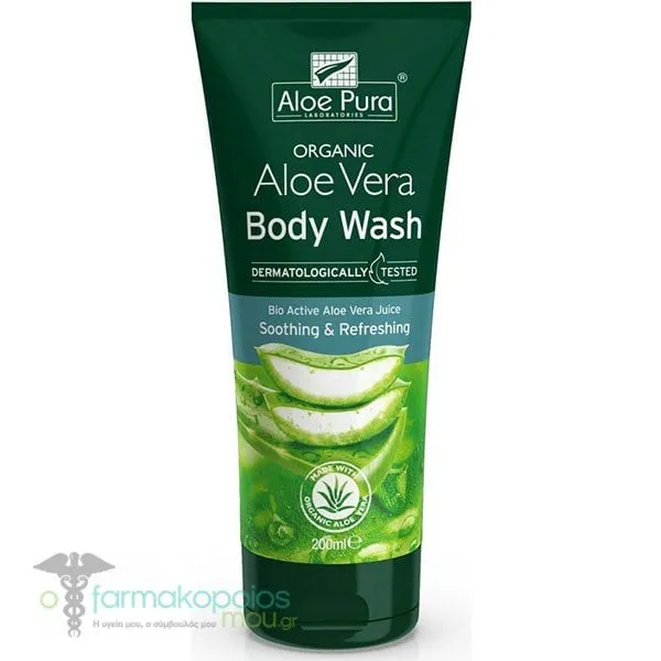 Optima Aloe Pura Organic Aloe Vera Body Wash, 200ml