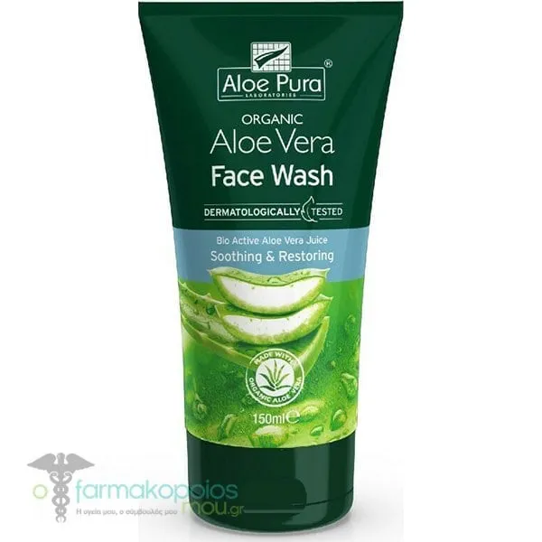 Optima Aloe Pura Organic Aloe Vera Face Wash, 150ml