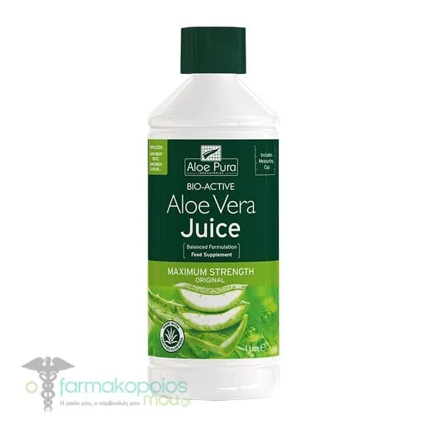 Optima Aloe Vera Juice Maximum Strength 100% Natural, 1lt