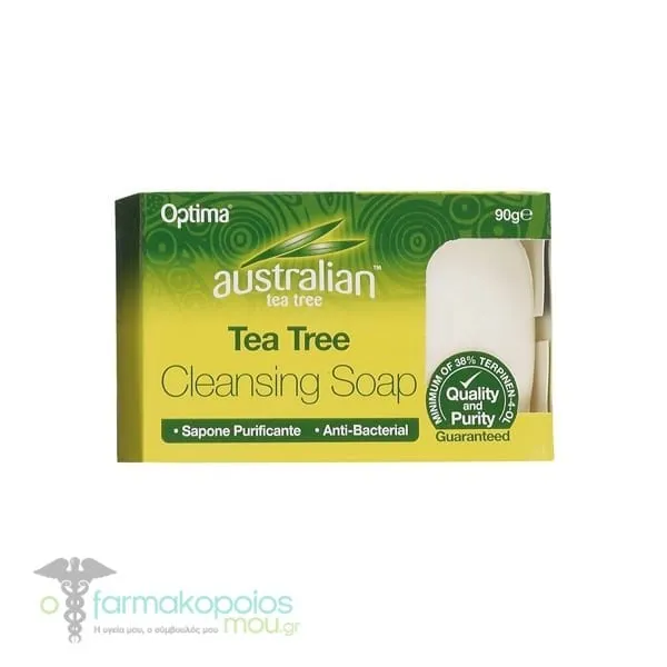 Optima Australian Tea Tree Antiseptic Cleansing Soap, 90gr