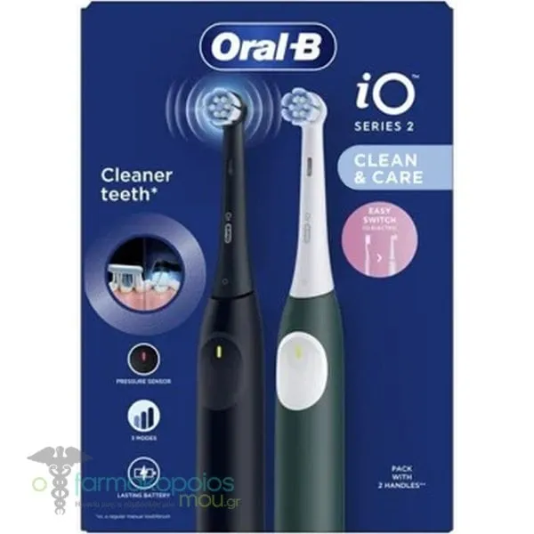Oral-B iΟ Duo Series 2 Clean & Care Pack with 2 Handles, 1set