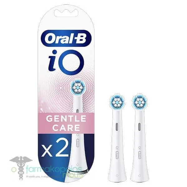 Oral-B iO Gentle Care White Replacement Electric Toothbrush Heads, 2pcs