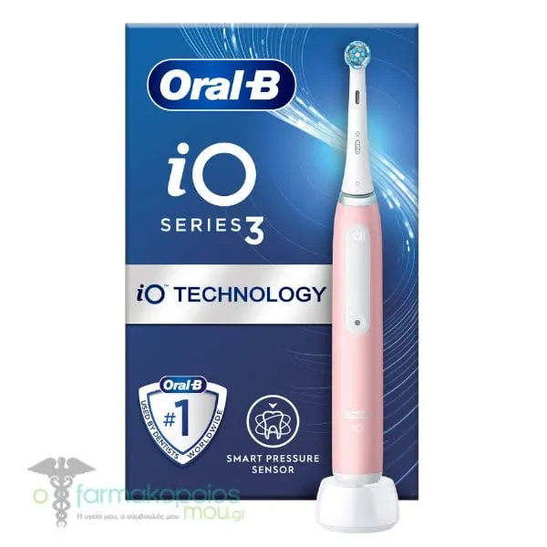 Oral-B iO Series 3 Electric Toothbrush, 1pc - Blush Pink