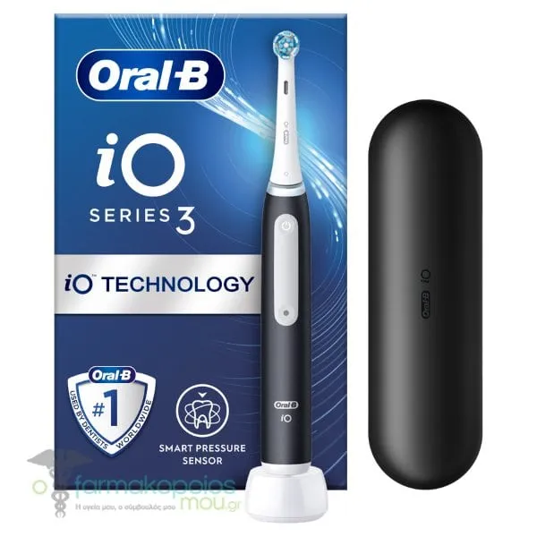 Oral-B iO Series 3 Magnetic Black Electric Toothbrush & Travel Case, 1pc