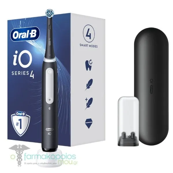 Oral-B iO Series 4 Rechargeable Electric Toothbrush Magnetic Black, 1pc
