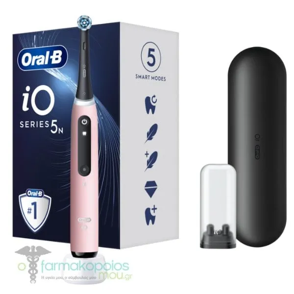 Oral-B iO Series 5 Rechargeable Electric Toothbrush Magnetic Pink, 1pc