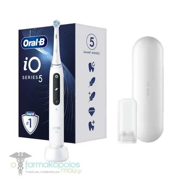 Oral-B iO Series 5 Rechargeable Electric Toothbrush Magnetic White, 1pc
