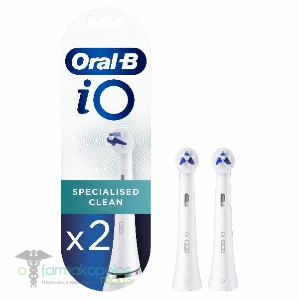 Oral-B iO Specialised Clean White Replacement Electric Toothbrush Heads, 2pcs