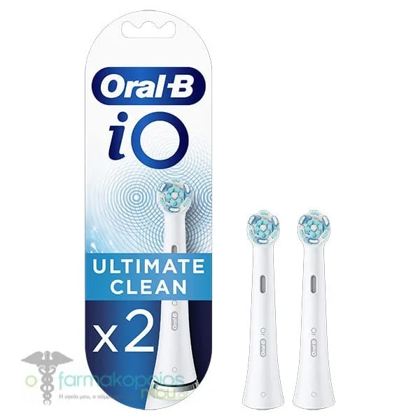 Oral-B iO Ultimate Clean White Replacement Electric Toothbrush Heads, 2pcs